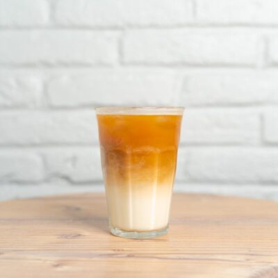 Café latte vanille glacé